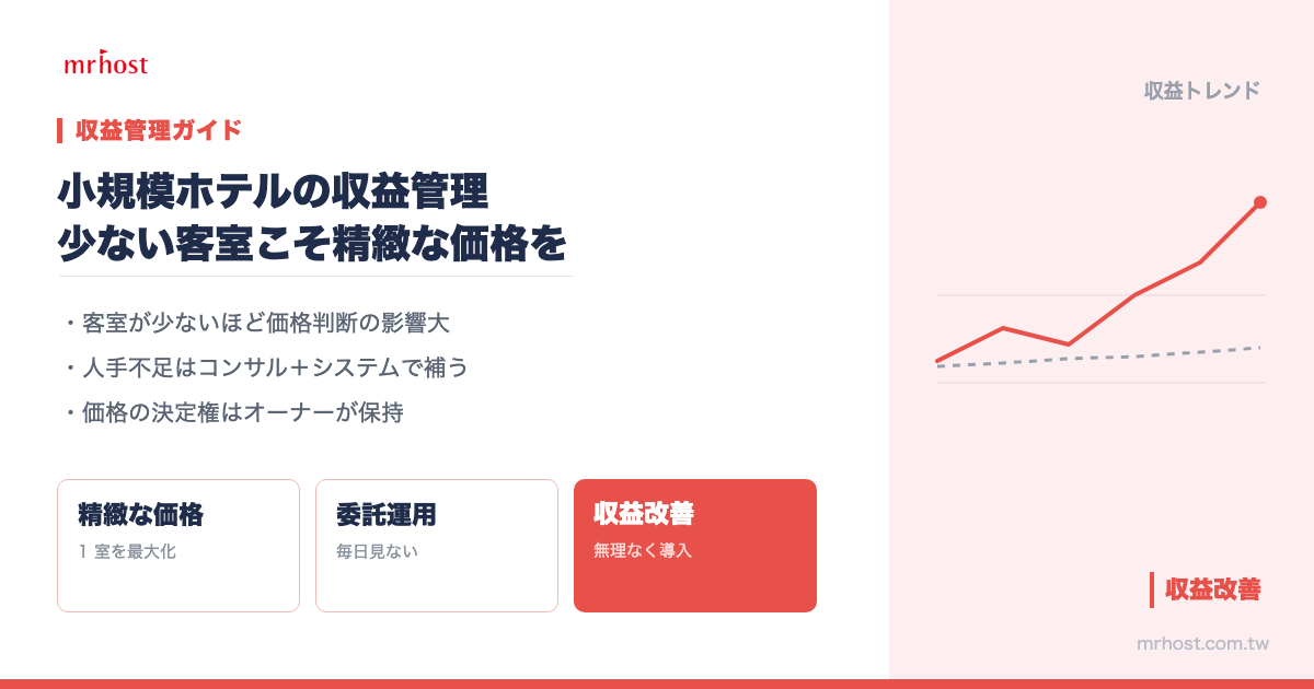 小規模ホテルに収益管理は必要か？